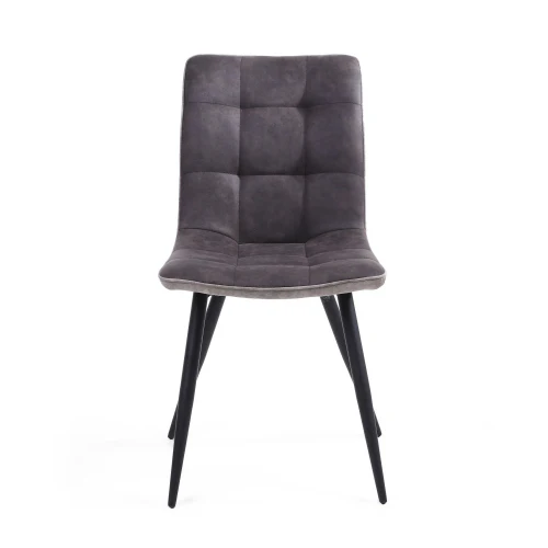 Rodeo Suede Effect Dark Grey Dining Chair - Image 4