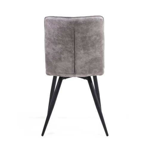 Rodeo Suede Effect Dark Grey Dining Chair - Image 5