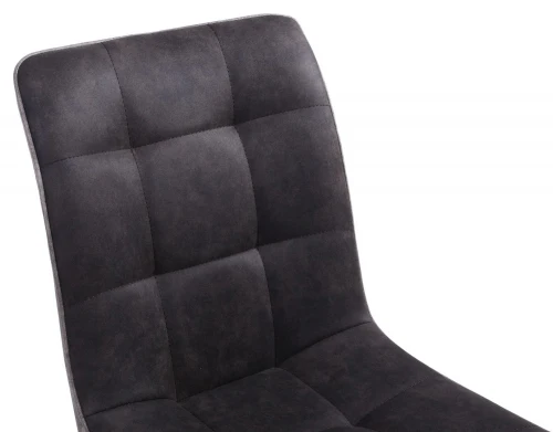 Rodeo Suede Effect Dark Grey Dining Chair - Image 6