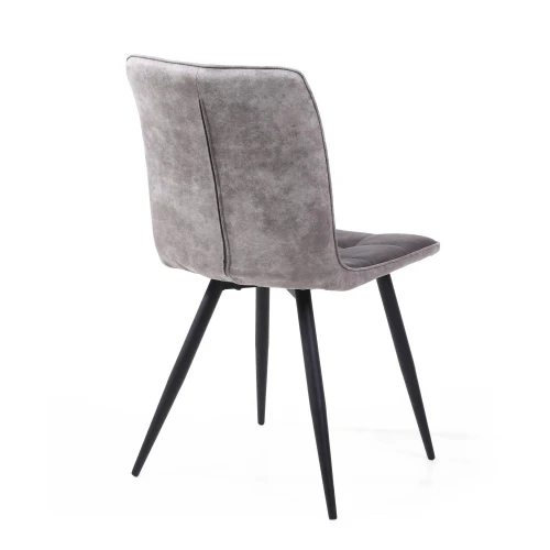 Rodeo Suede Effect Dark Grey Dining Chair - Image 9