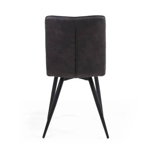 Rodeo Suede Effect Light Grey Dining Chair - Set Of 2 - Image 10