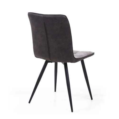 Rodeo Suede Effect Light Grey Dining Chair - Set Of 2 - Image 7
