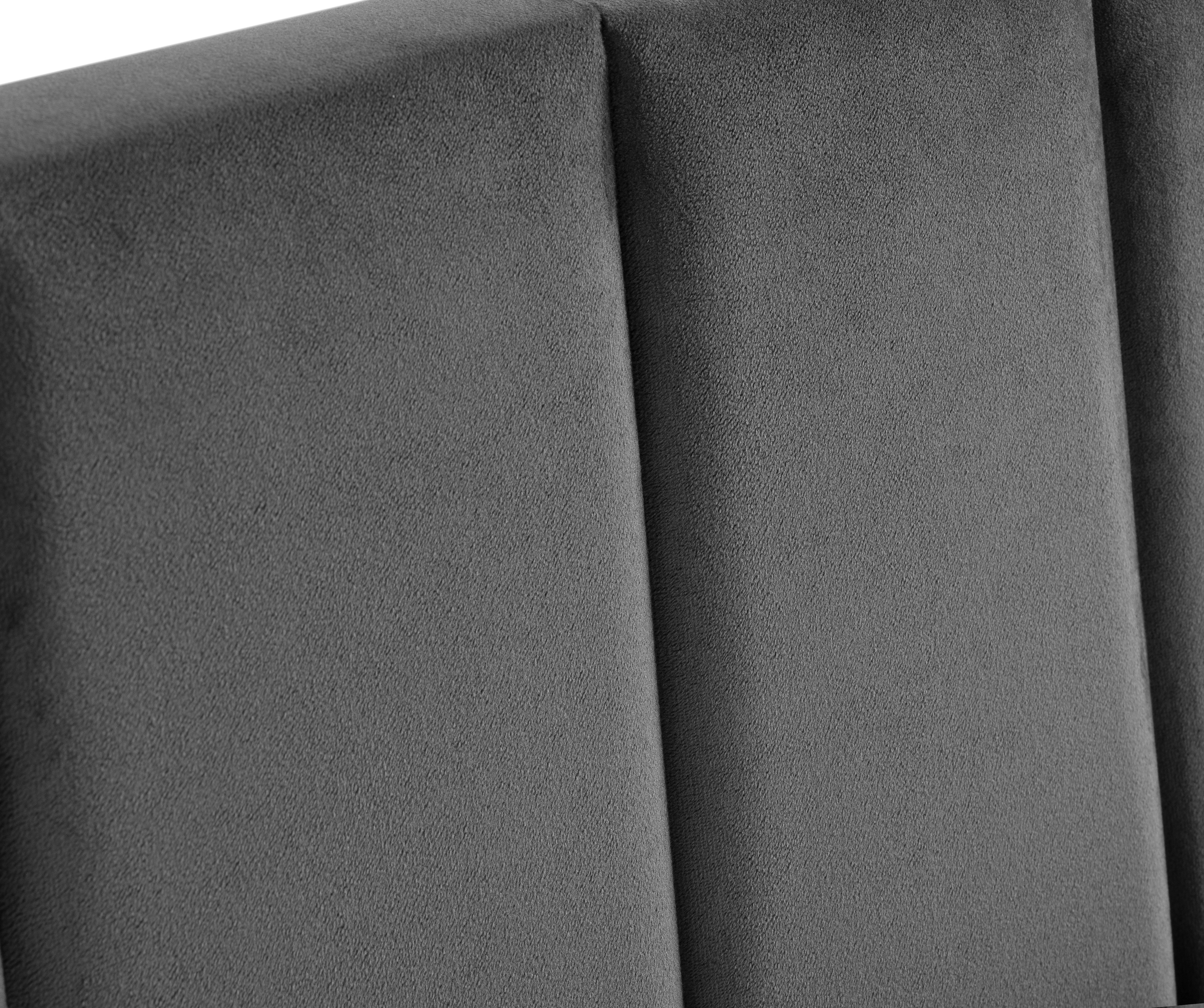 Rosa 90cm Single Bed - Grey - Image 2