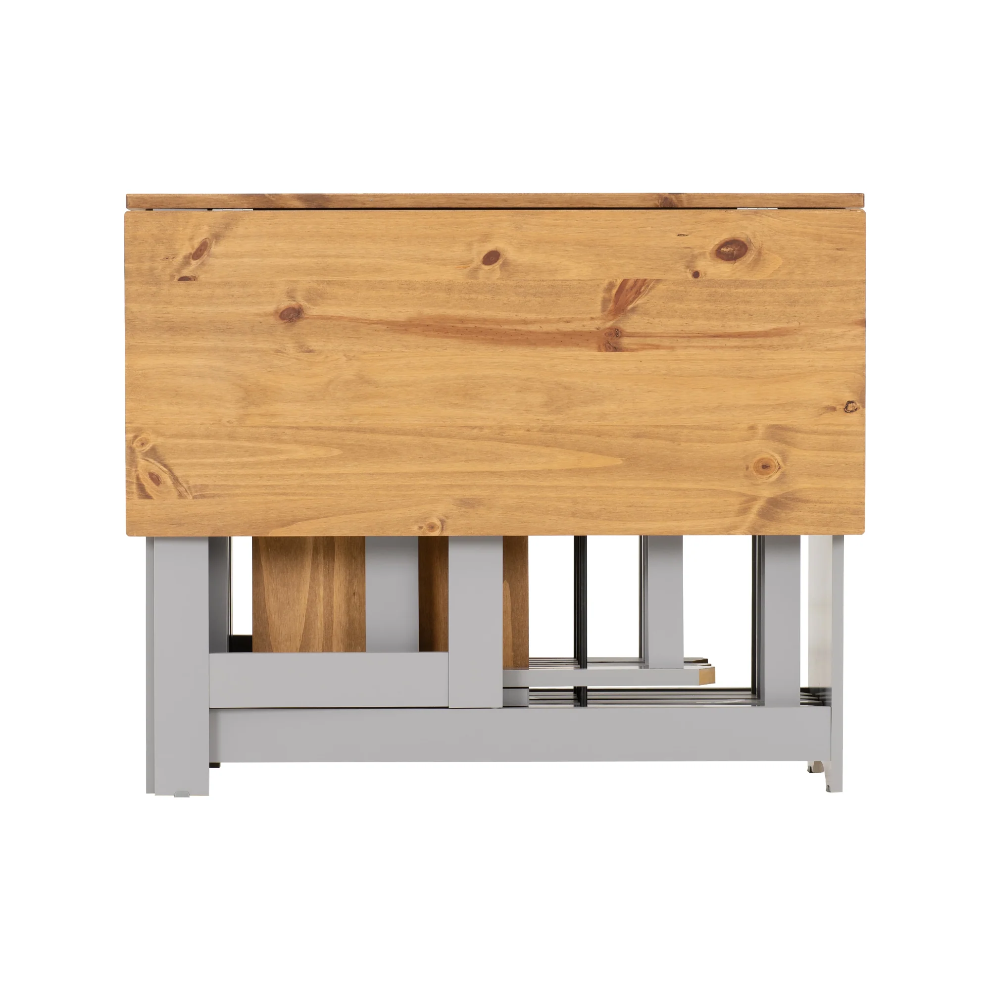 SANTOS BUTTERFLY DINING SET (X4 CHAIRS) - GREY SLATE/DISTRESSED WAXED PINE - Image 6