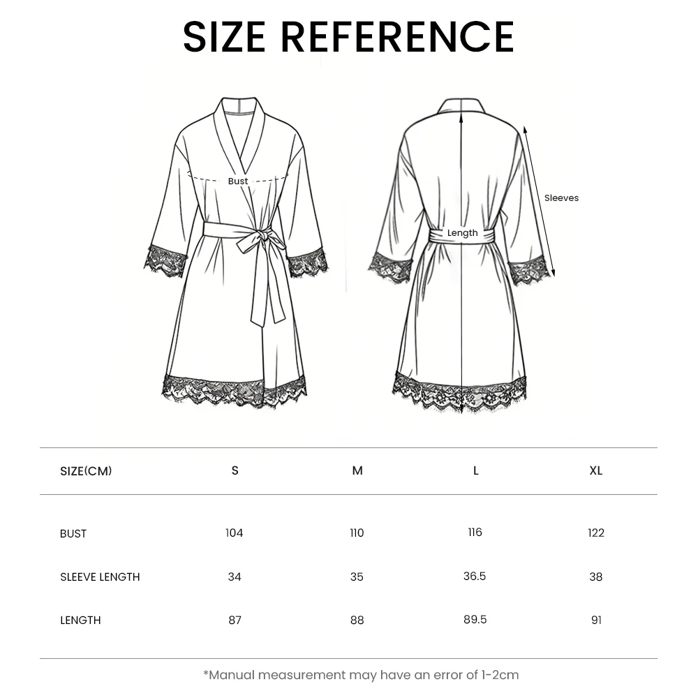 Satin Dressing Gown Wedding Party Robe - Image 8