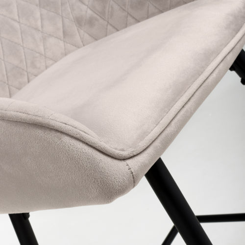 Savanna Brushed Velvet Mink Bar Stool - Set Of 2 - Image 8