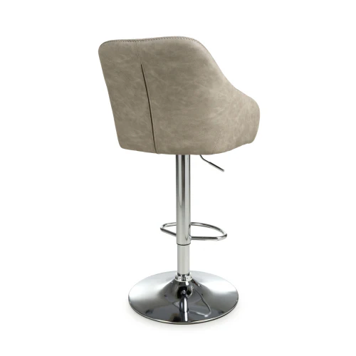 Serena Leather Effect Mink Bar Stool - Set Of 2 - Image 2
