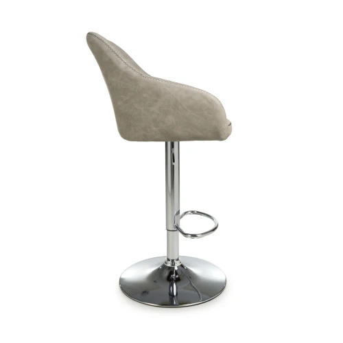 Serena Leather Effect Mink Bar Stool - Set Of 2 - Image 3