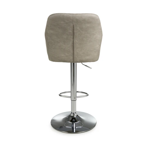 Serena Leather Effect Mink Bar Stool - Set Of 2 - Image 5