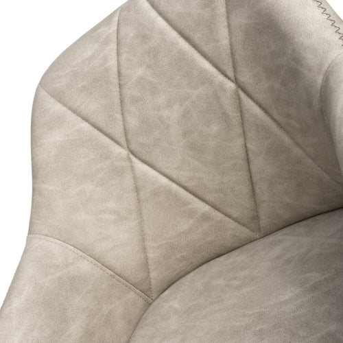 Serena Leather Effect Mink Bar Stool - Set Of 2 - Image 6