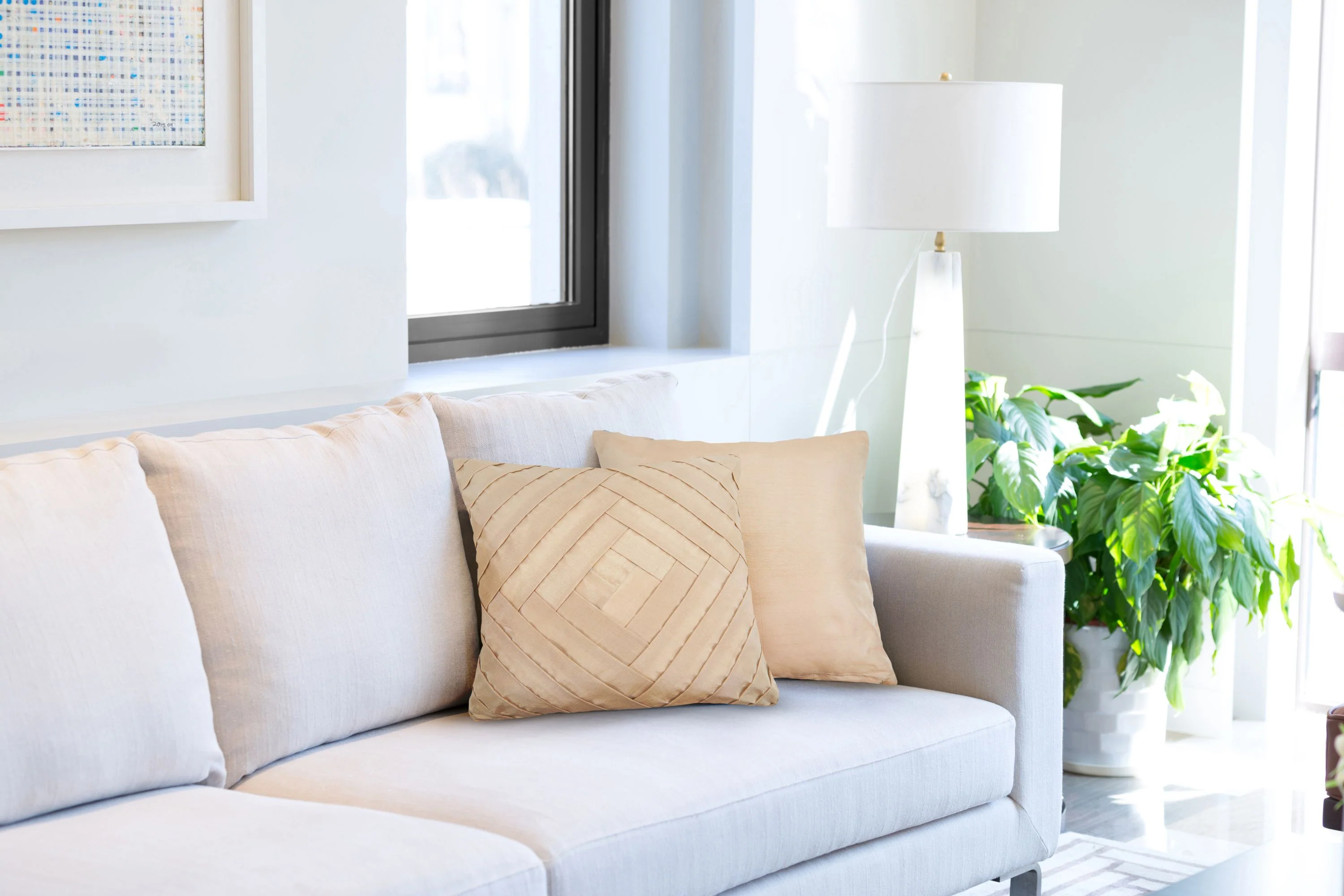 Serenity - Pleated Cushion Cover in Taupe - Image 2