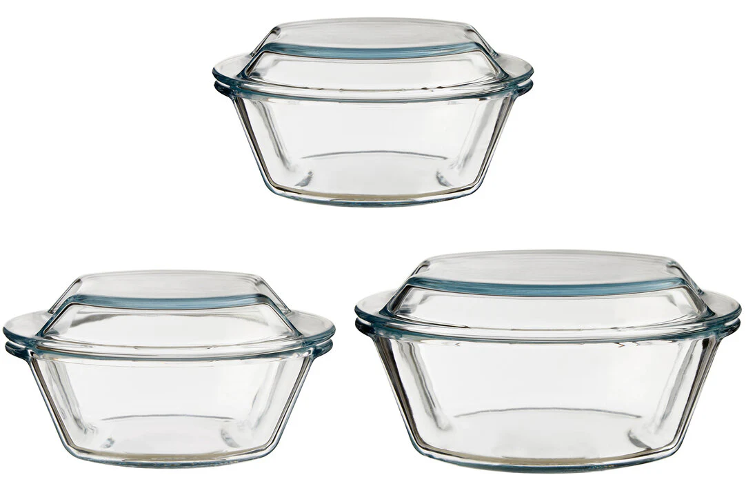 Set Of Three Casserole Dishes