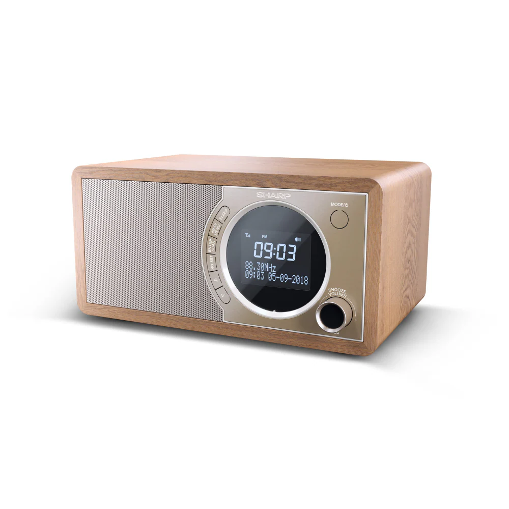 Sharp Mono Digital Radio - Brown