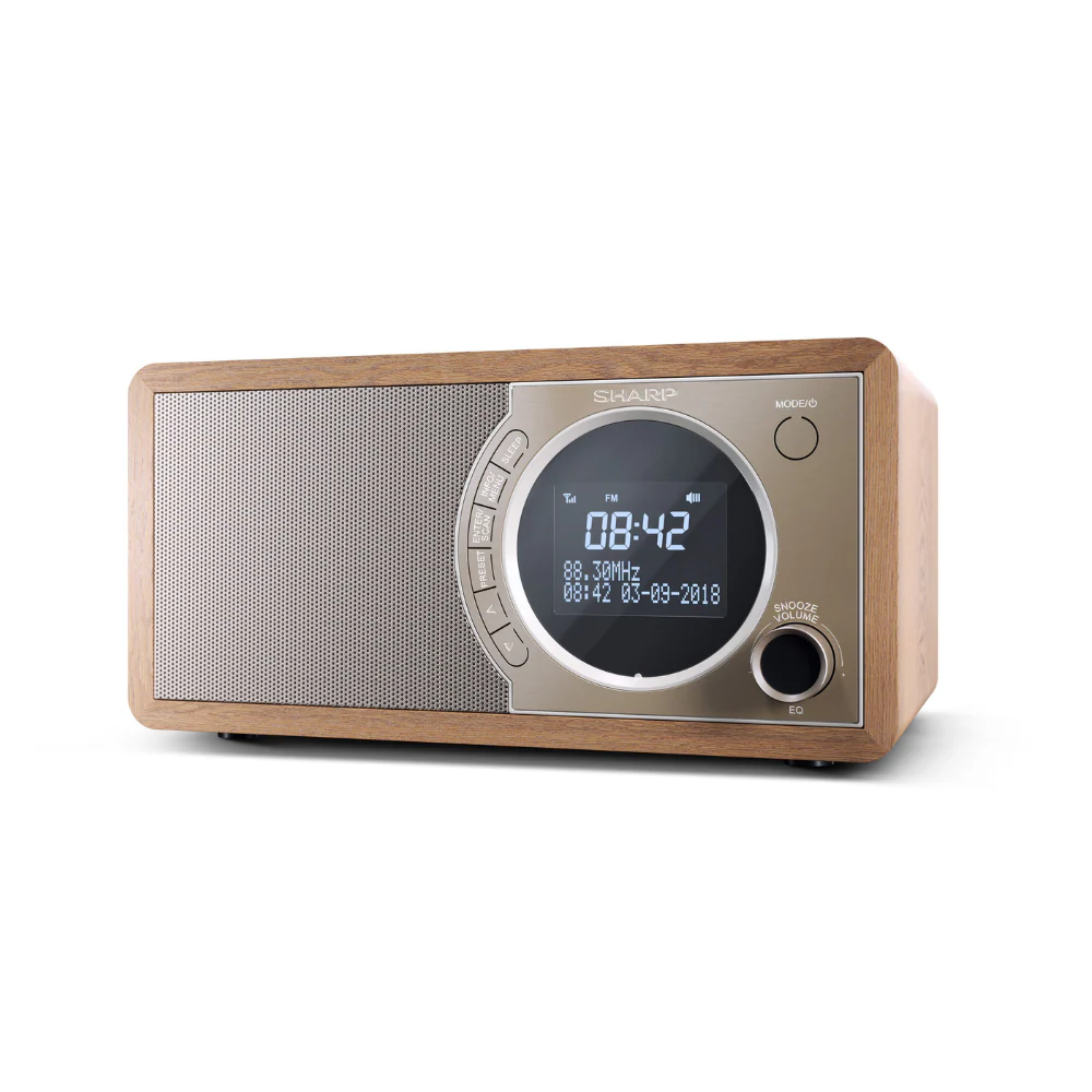 Sharp Mono Digital Radio - Brown - Image 2