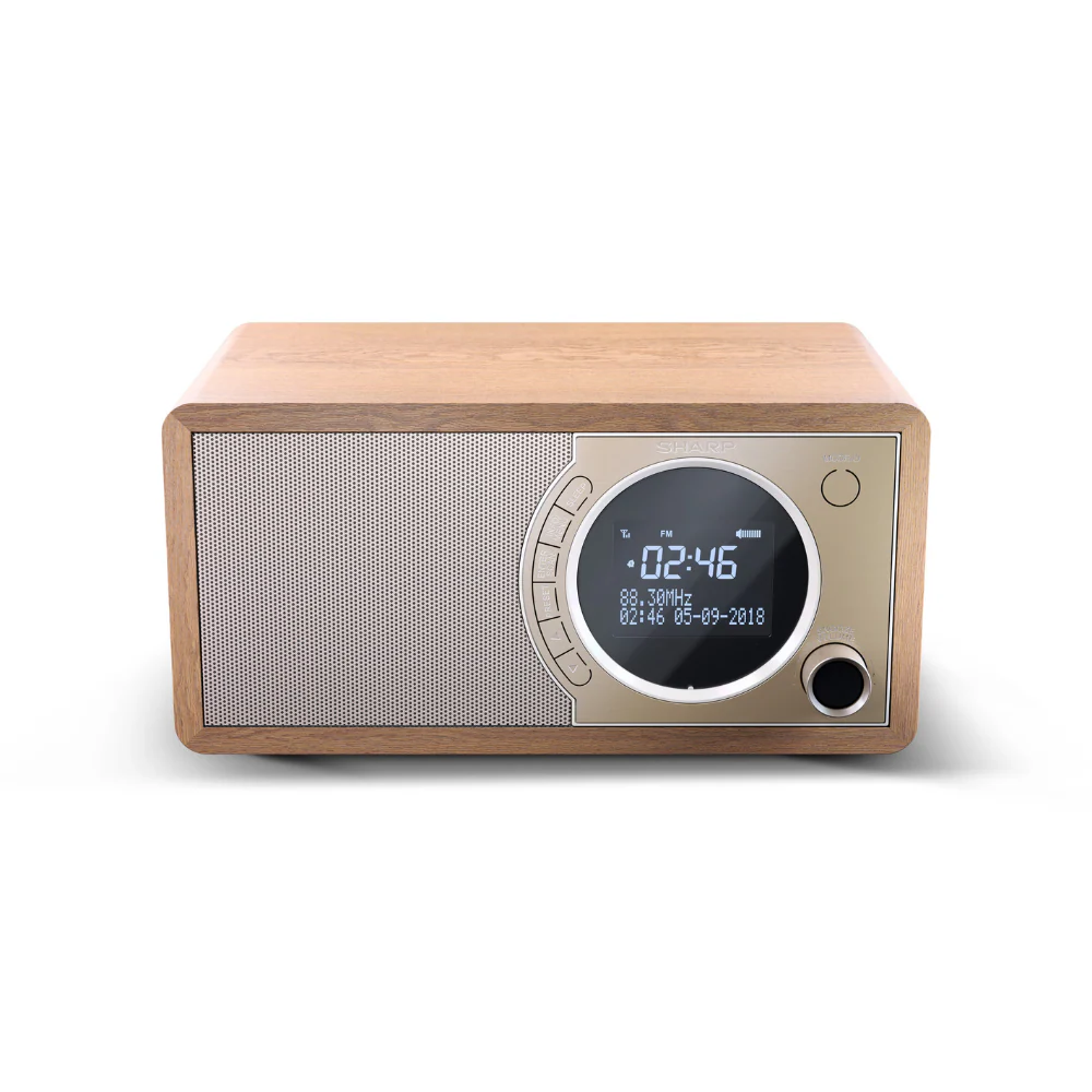 Sharp Mono Digital Radio - Brown - Image 4