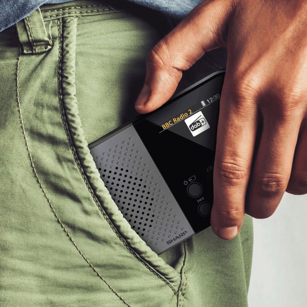 Sharp Osaka Pocket Radio - Storm Grey - Image 3