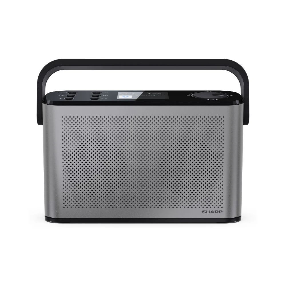 Sharp Osaka Portable Stereo DAB+ Radio - Storm Grey - Image 3