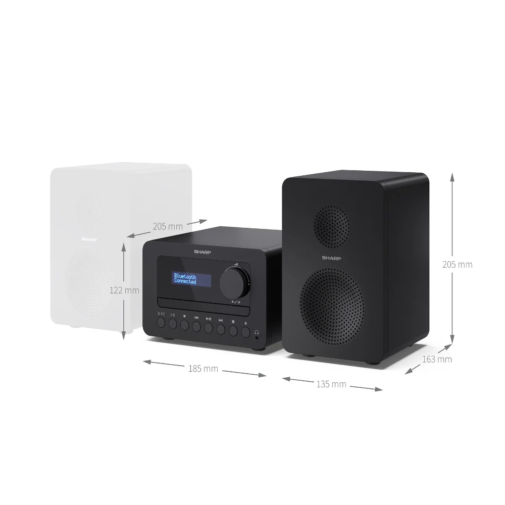 Sharp Tokyo FM Hi-Fi Micro System - Black - Image 7