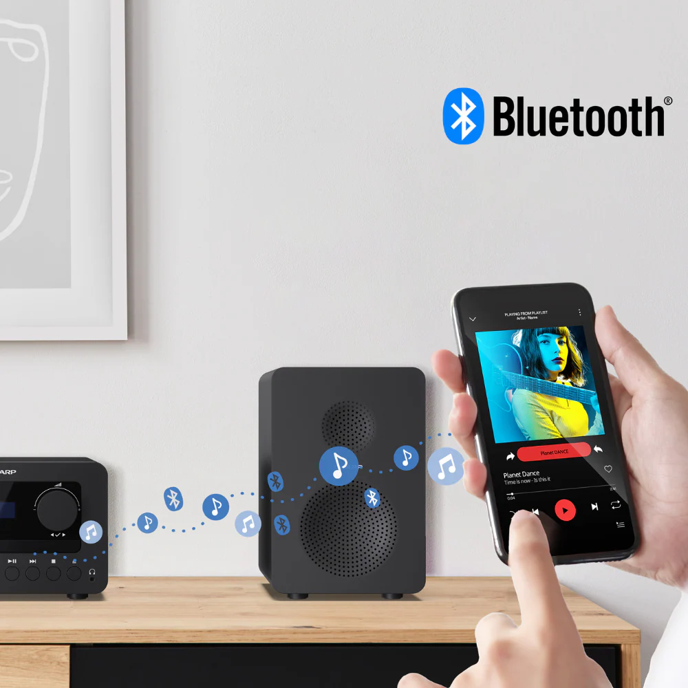 Sharp Tokyo FM Hi-Fi Micro System - Black - Image 9