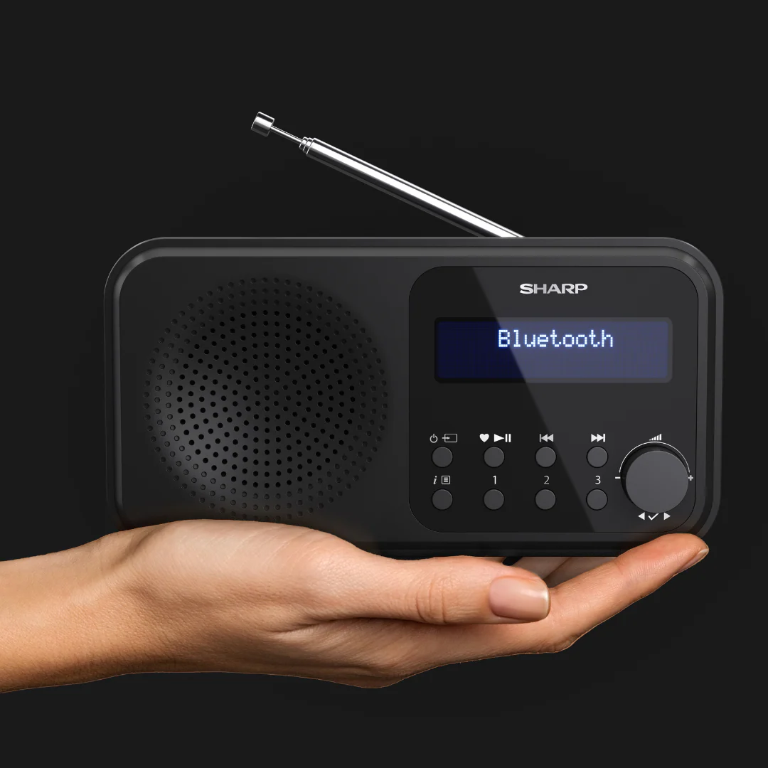 Sharp Tokyo Portable Radio - Midnight Black - Image 2