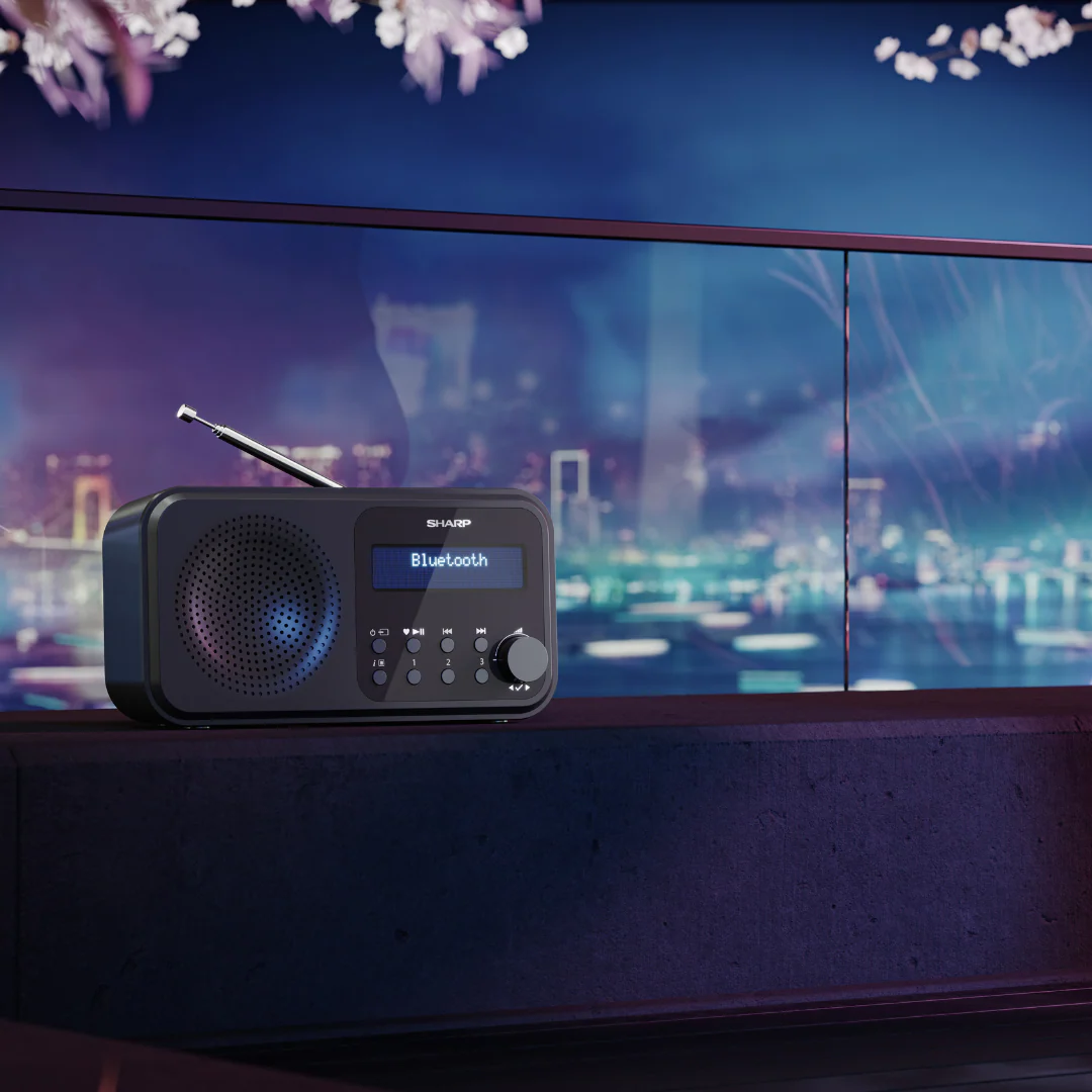 Sharp Tokyo Portable Radio - Midnight Black - Image 9