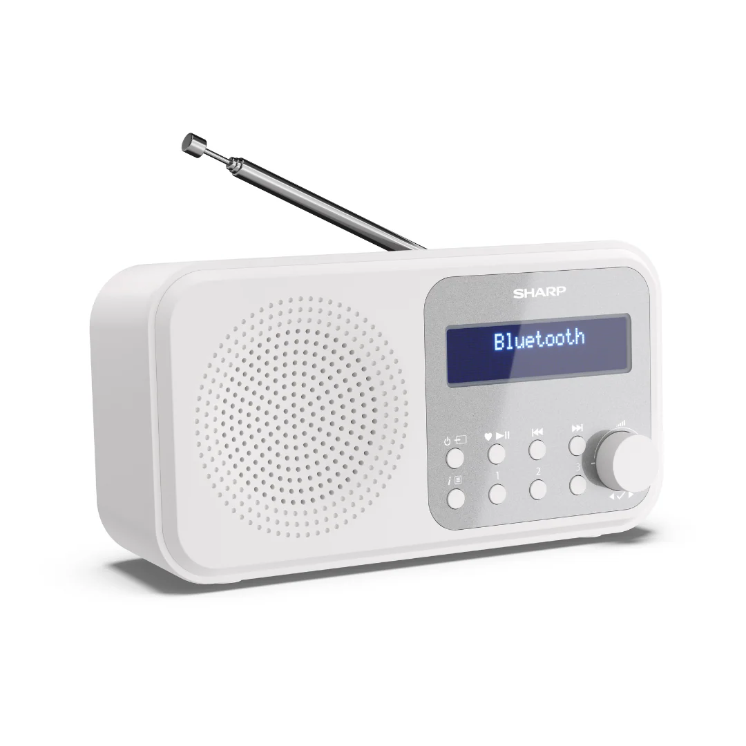 Sharp Tokyo Portable Radio - Snowy White - Image 3