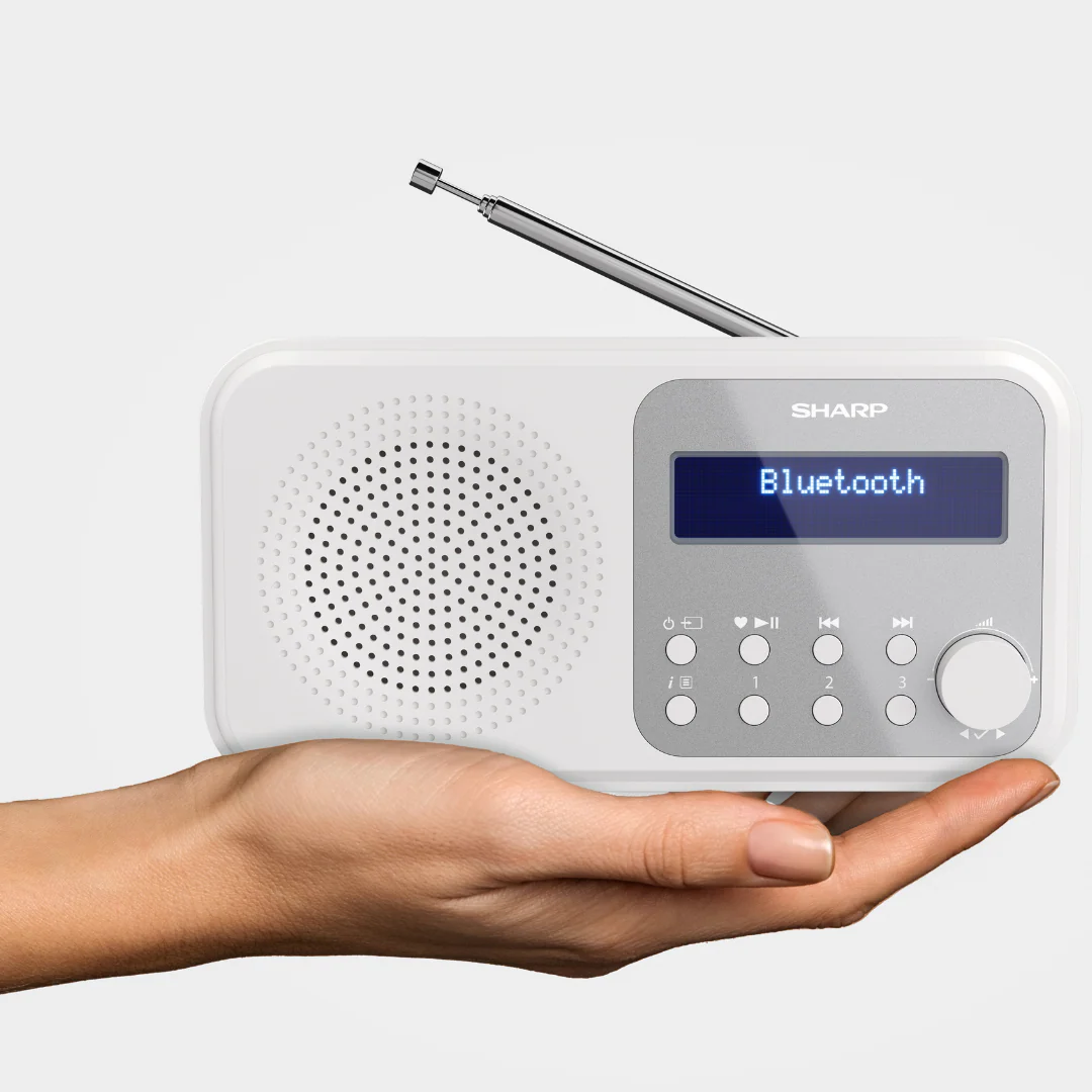Sharp Tokyo Portable Radio - Snowy White - Image 8