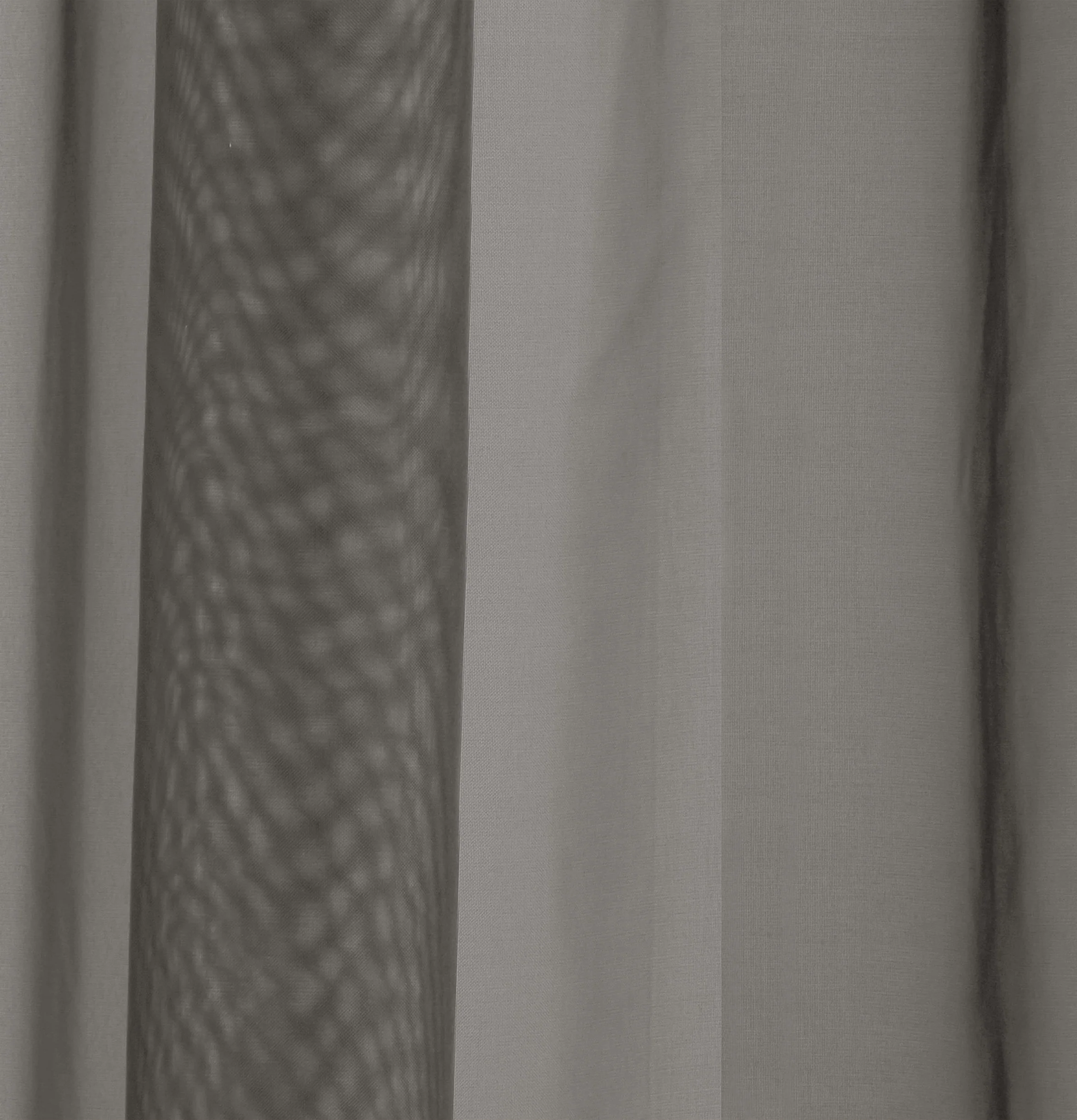 Sheer Grey Plain Woven Voile Slot Top Curtain Panel Pair - Image 3