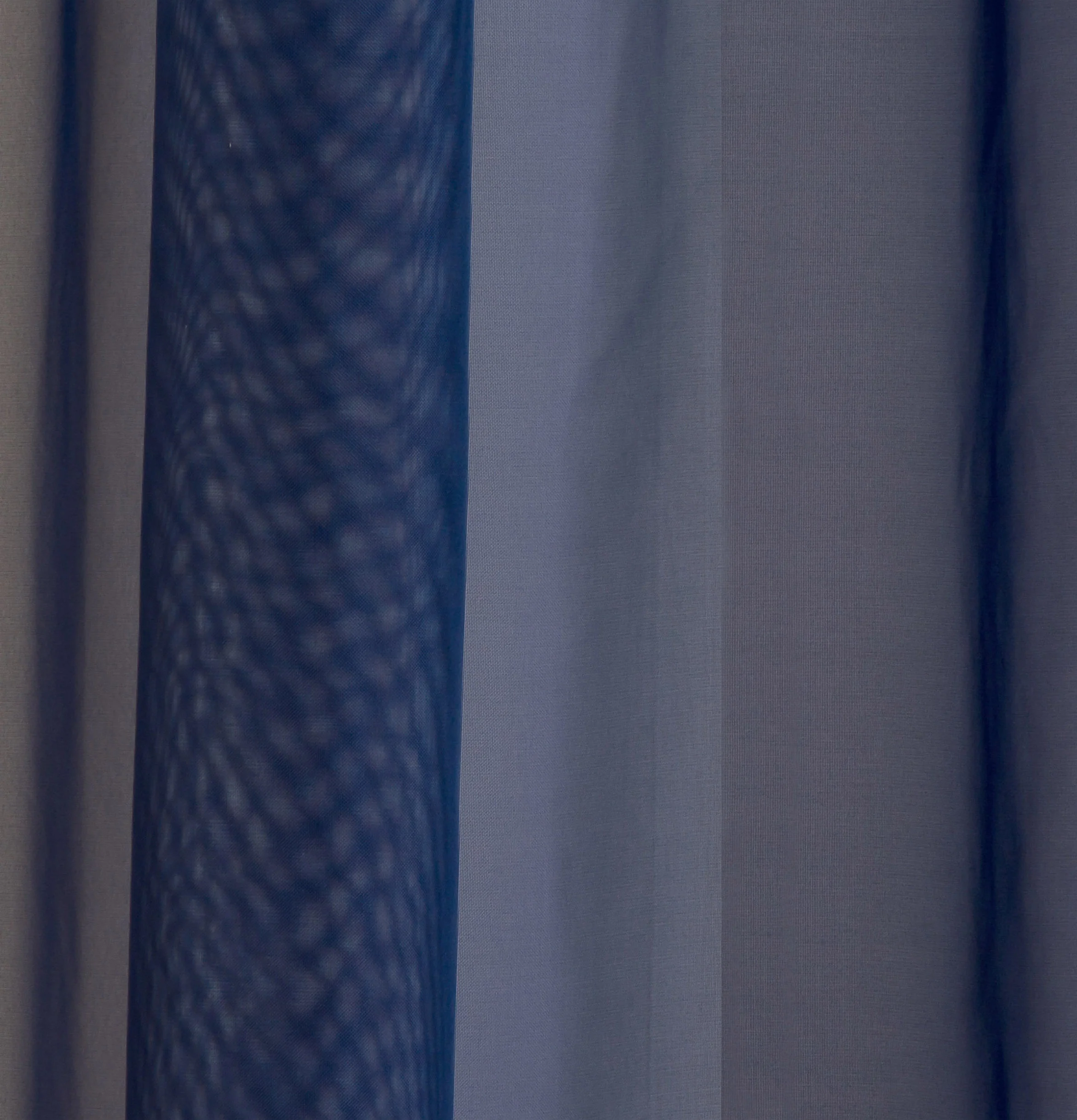 Sheer Navy Plain Woven Voile Slot Top Curtain Panel Pair - Image 3