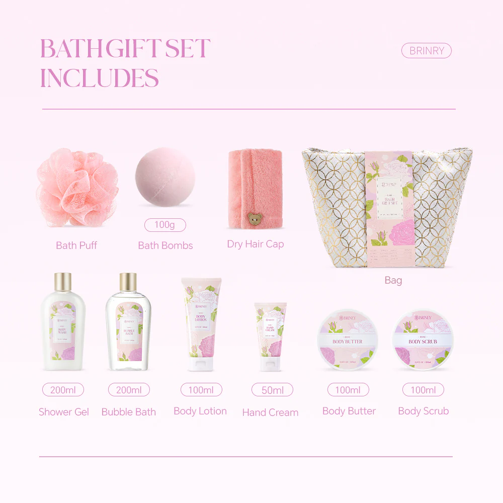 Sheonly 10pcs Scented Spa Bath Gift Set - Image 6