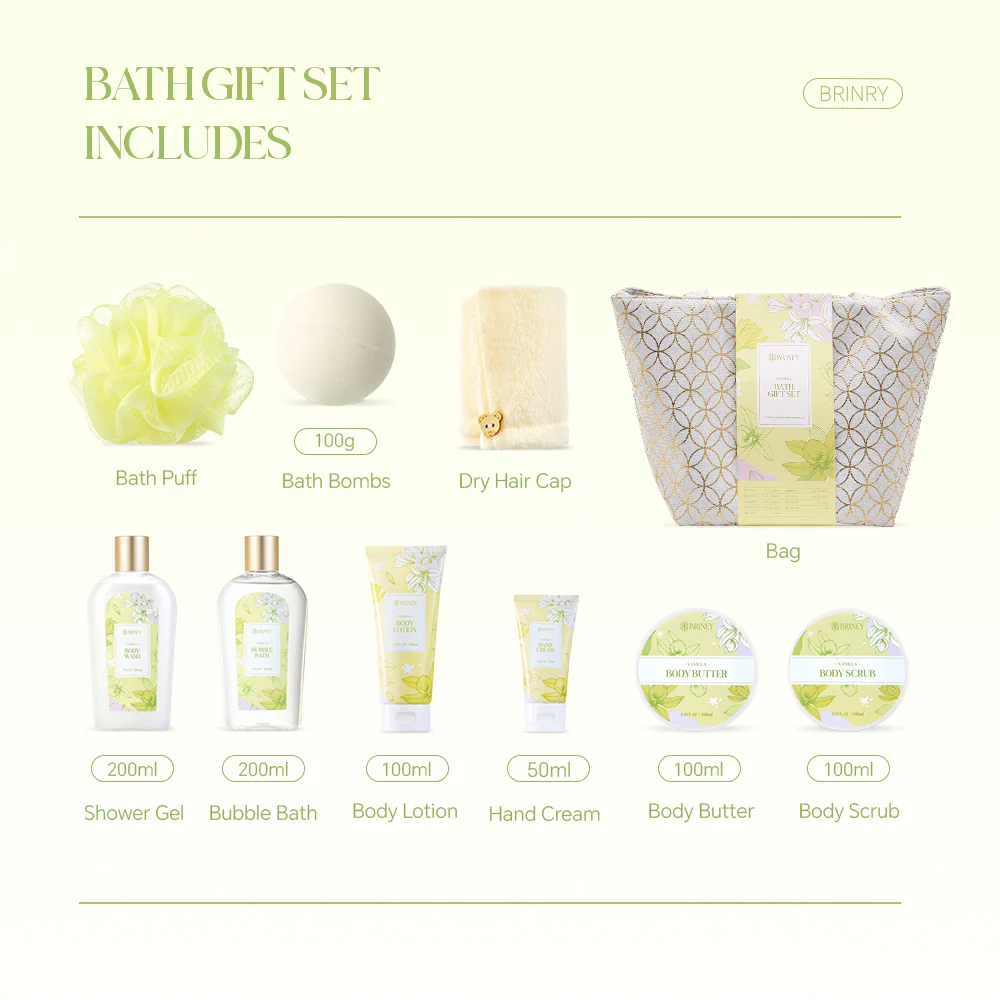 Sheonly 10pcs Scented Spa Bath Gift Set - Image 4