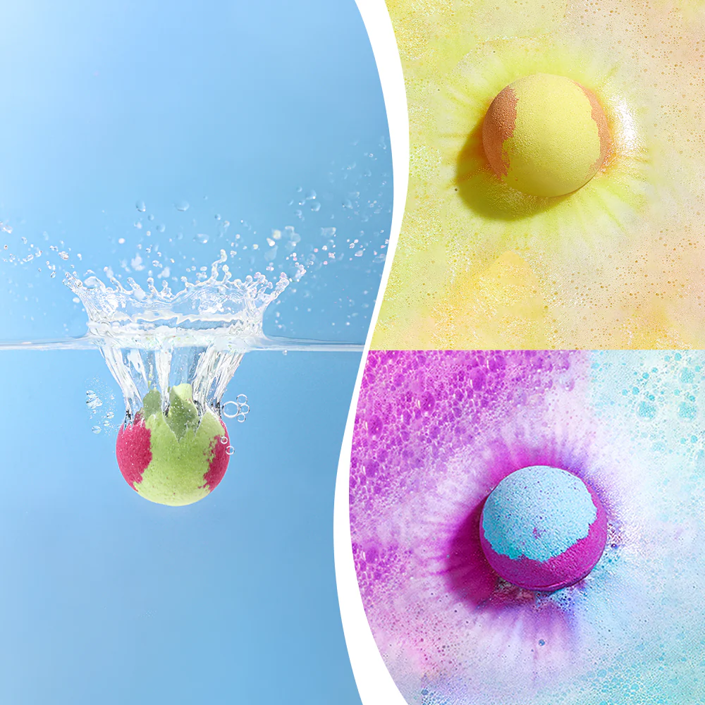 Sheonly 12Pcs DIY Three-Layered Bath Bombs - Image 3