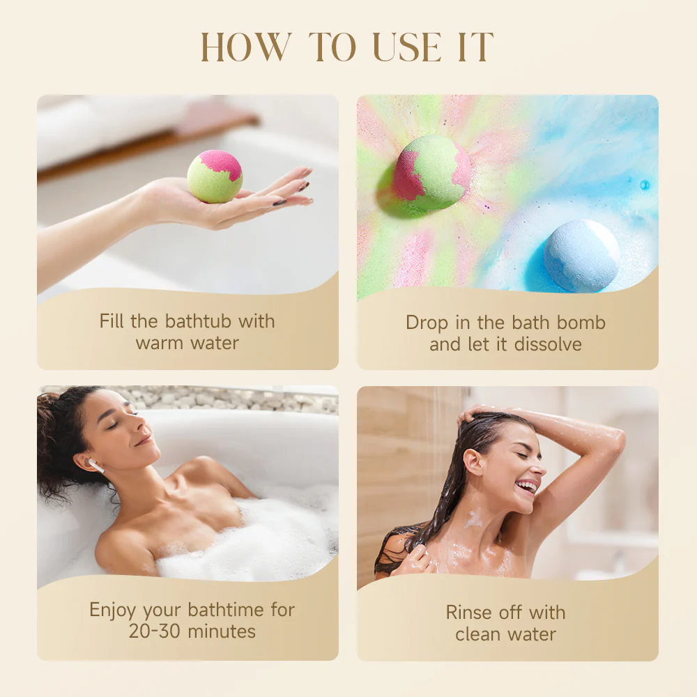 Sheonly 24Pcs DIY Three-layered Bath Bombs - Image 4