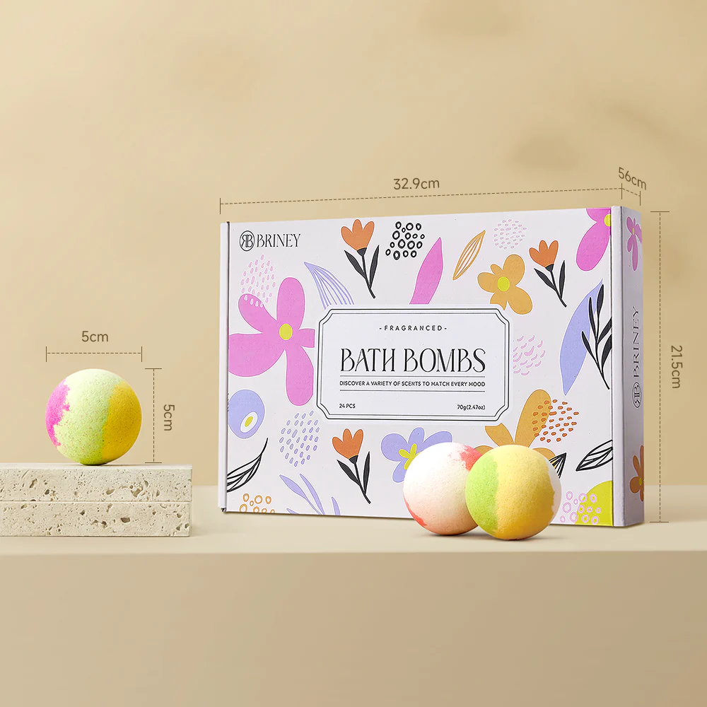 Sheonly 24Pcs DIY Three-layered Bath Bombs - Image 8