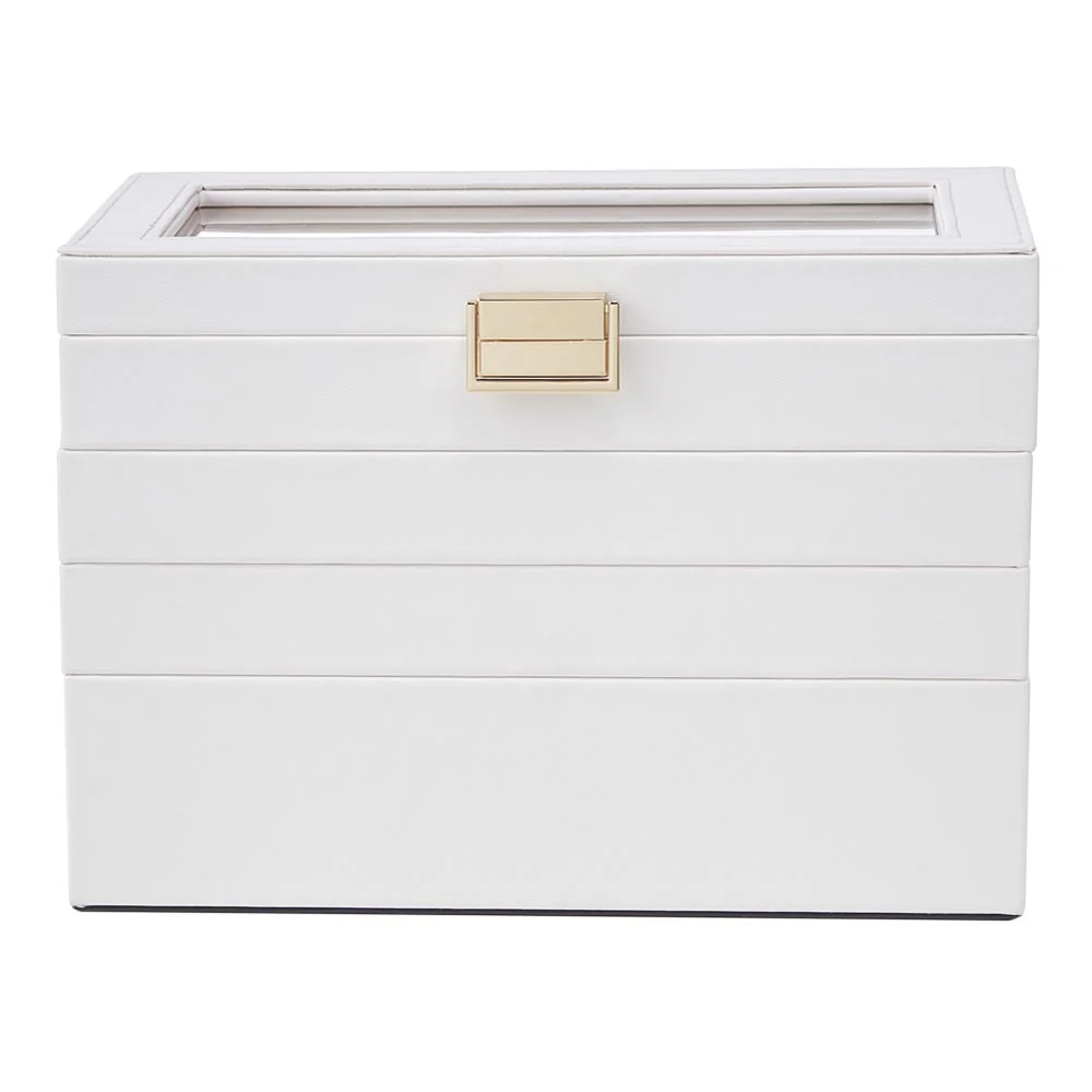 Sheonly 4-Tier Jewellery Storage Box With Transparent Lid - Image 3