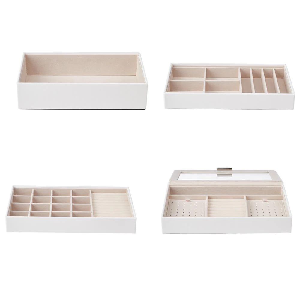 Sheonly 4-Tier Jewellery Storage Box With Transparent Lid - Image 6