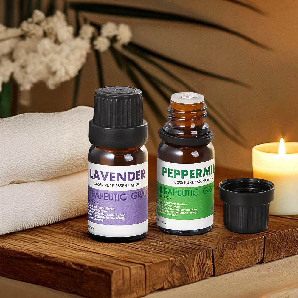 Sheonly 6 Bottles 10ml Aromatherapy Diffuser Scented Essential Oil Set - Image 2