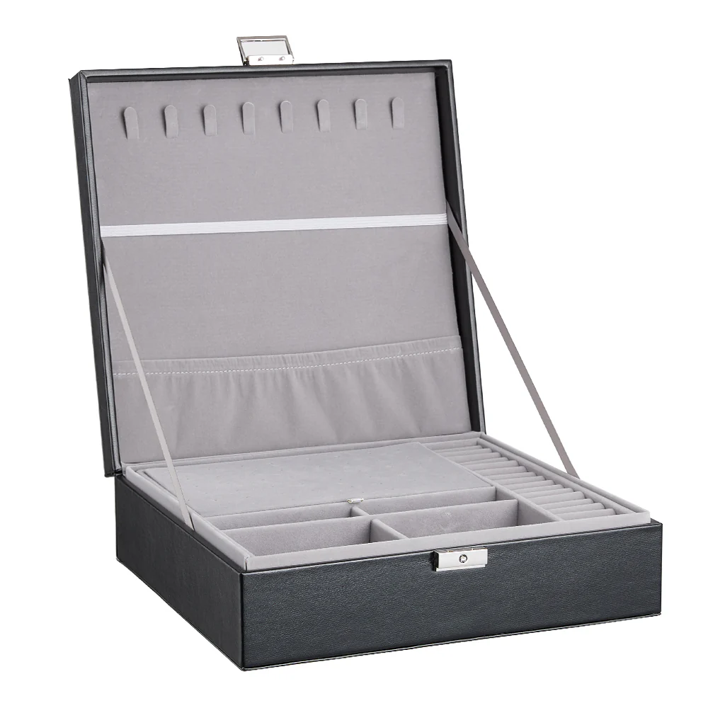 Sheonly Double Tier Travel Jewelry Storage Box - Image 4
