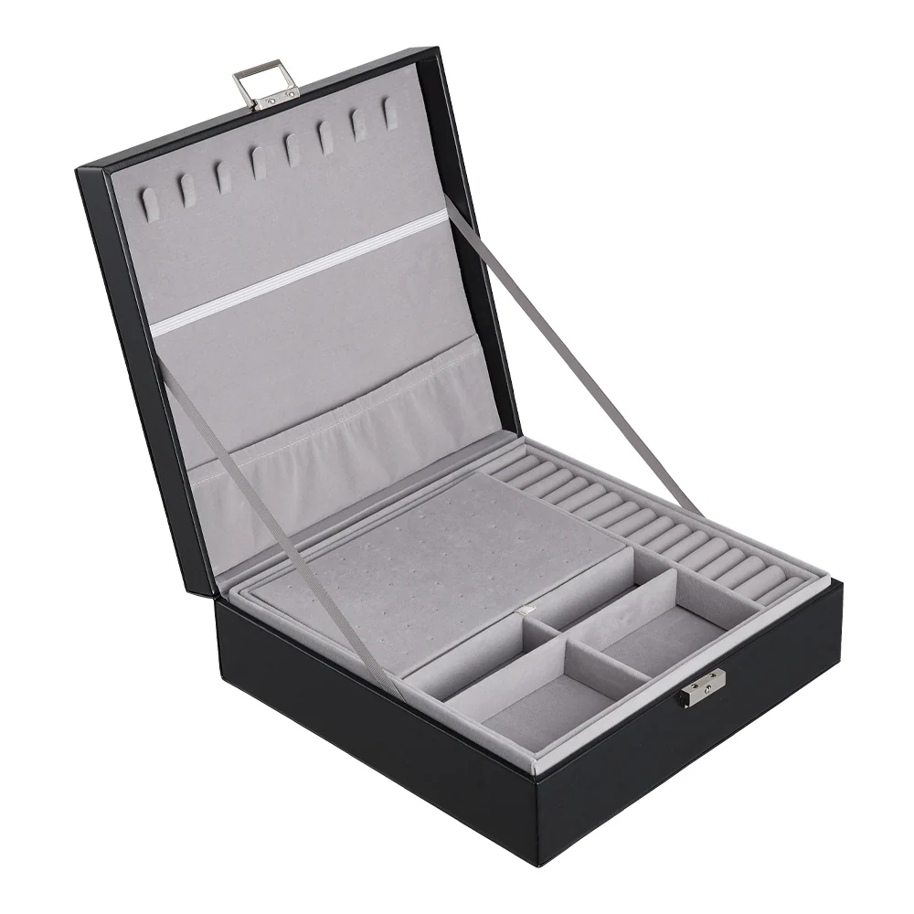 Sheonly Double Tier Travel Jewelry Storage Box - Image 5