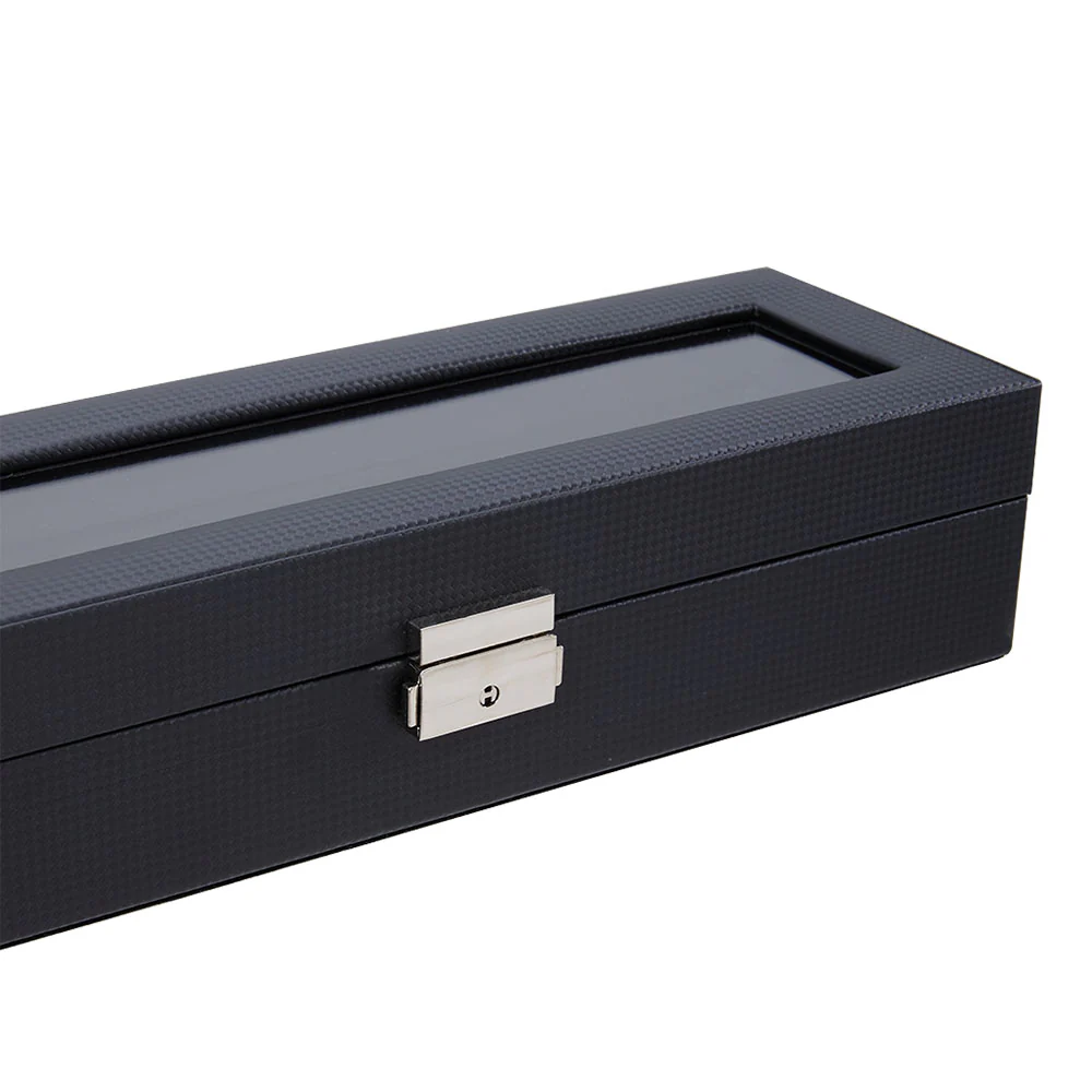 Sheonly Elegant Faux Leather Watch Display Case with 6 Slots - Image 7