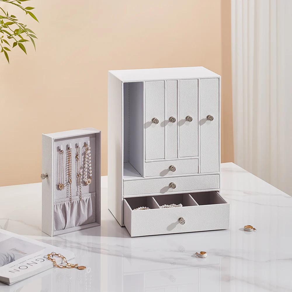 Sheonly Free Standing Faux Leather Jewellery Box - Image 2