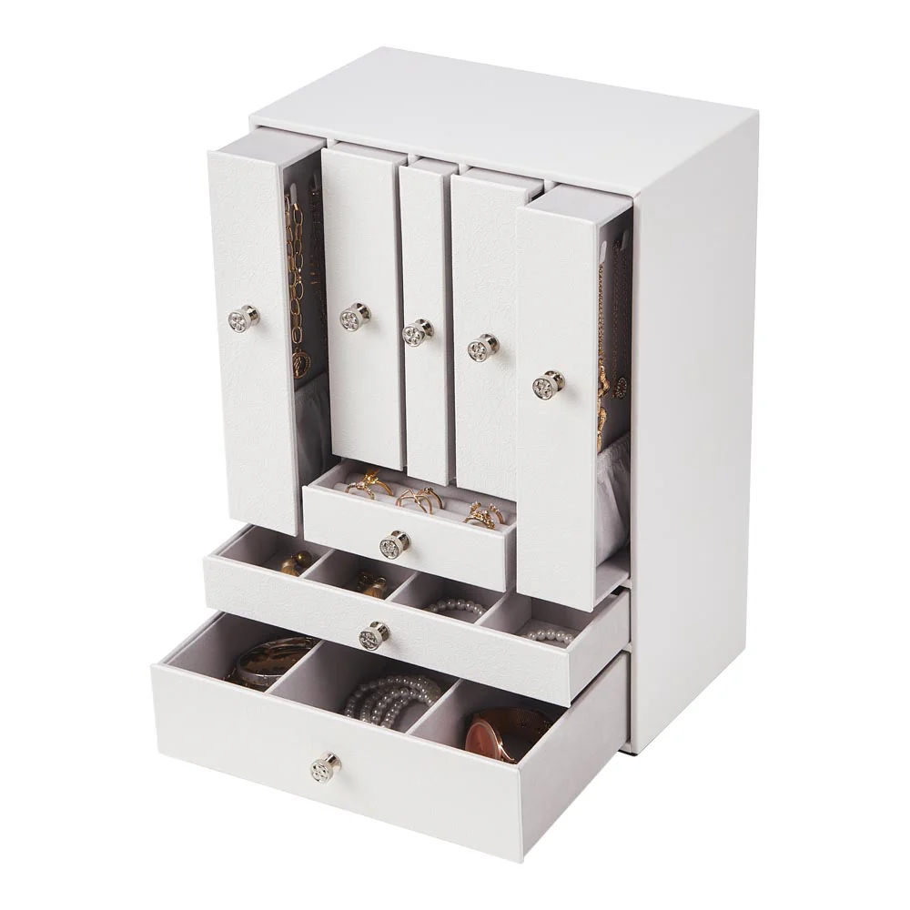 Sheonly Free Standing Faux Leather Jewellery Box - Image 5