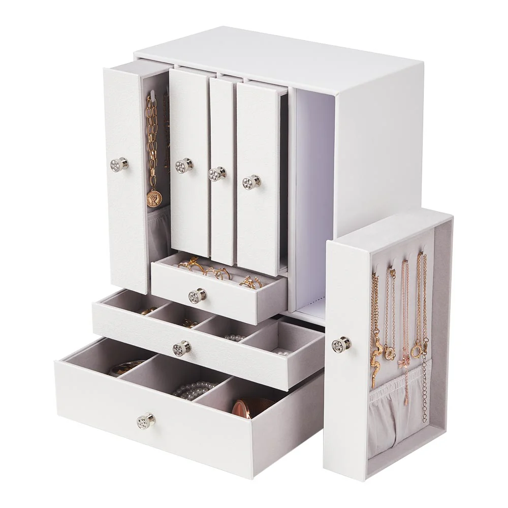 Sheonly Free Standing Faux Leather Jewellery Box - Image 6
