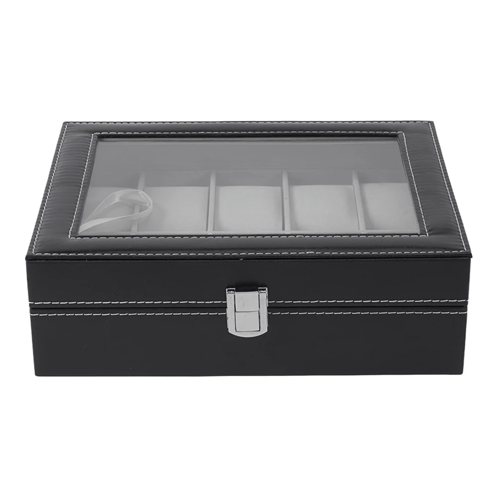 Sheonly High quality Faux Leather Watch Case with 10 Slots - Image 5