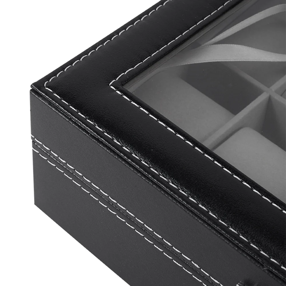 Sheonly High quality Faux Leather Watch Case with 10 Slots - Image 7