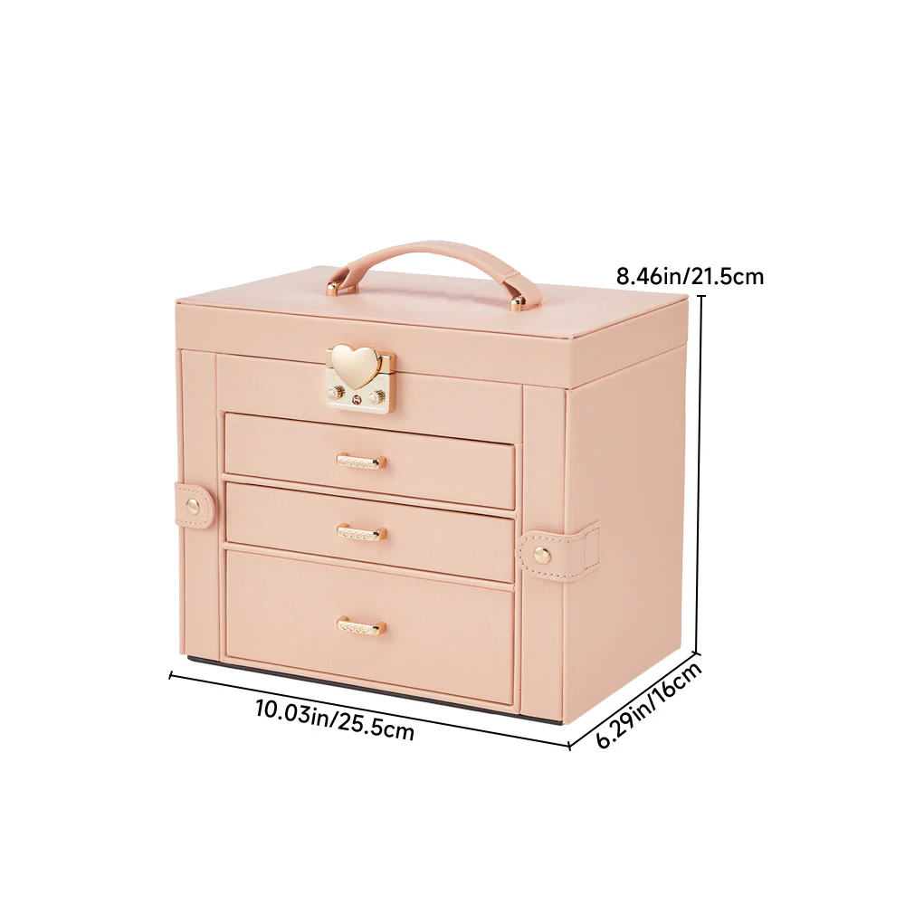 Sheonly Jewellery Box Organizer with Large Capacity - Image 9