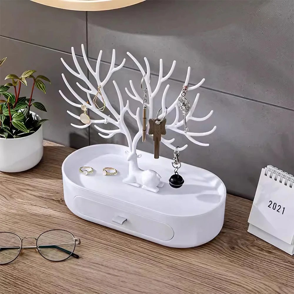 Sheonly Plastic Antlers Tree Jewelry Organizer Stand - Image 2