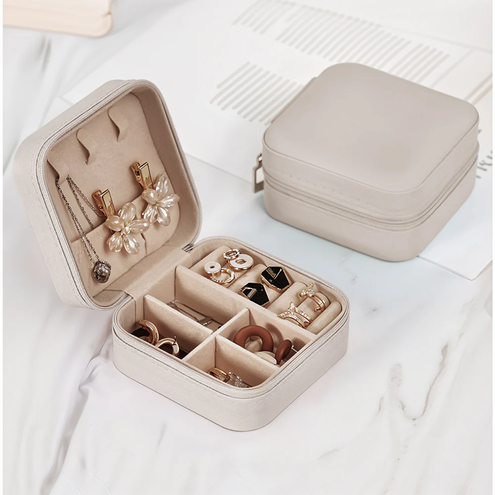 Sheonly Portable PU Leather Travel Jewellery Box - Image 7
