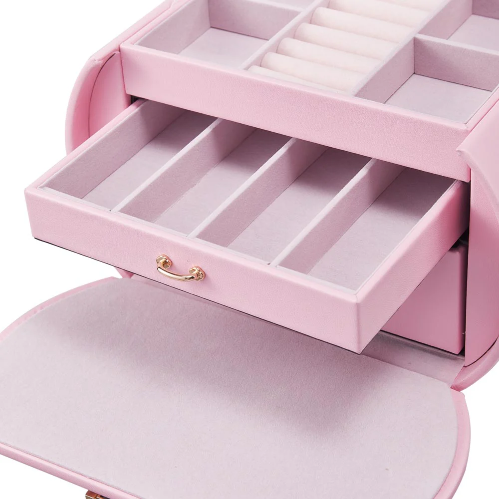 Sheonly Stylish Jewellery Box with Handle - Image 11