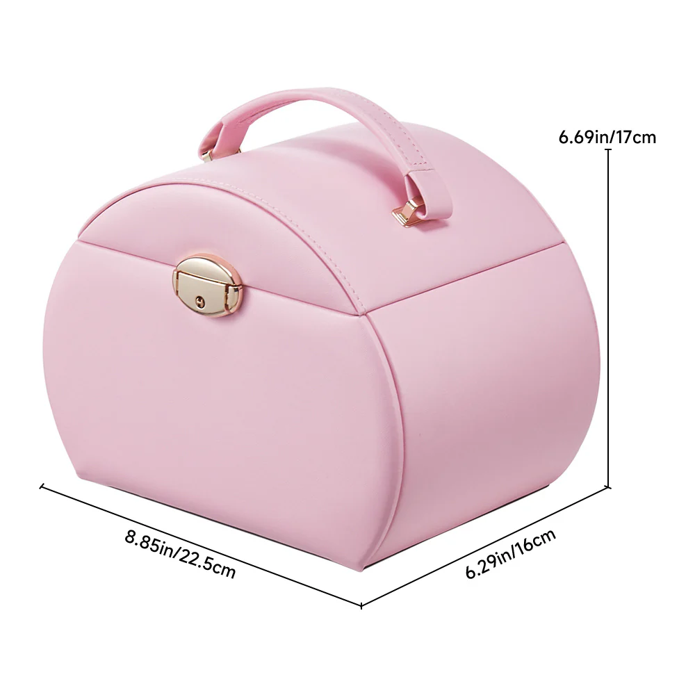 Sheonly Stylish Jewellery Box with Handle - Image 12